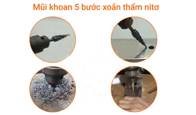 Bề mặt mũi khoan được thẩm nitơ