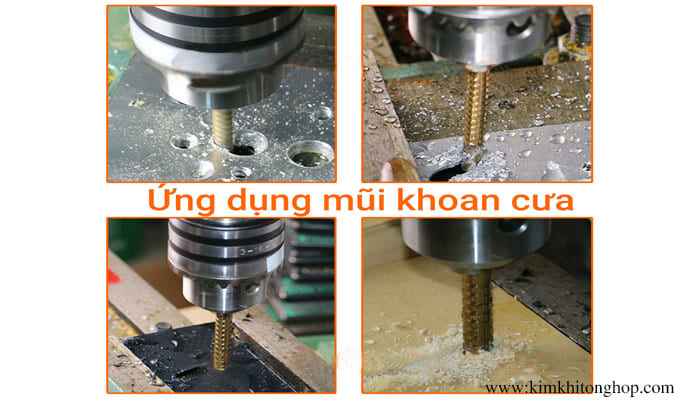 Ứng dụng mũi khoan cưa