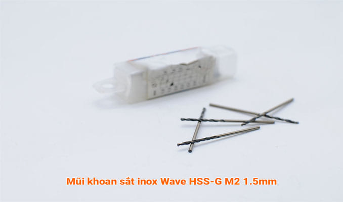 Mũi khoan sắt inox Wave HSS-G M2 1.5mm phân phối bởi Công Cụ Tốt