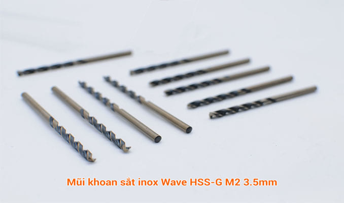 Mũi khoan sắt inox Wave HSS-G M2 3.5mm phân phối bởi Công Cụ Tốt