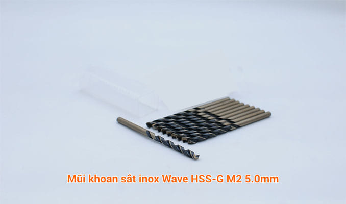 Mũi khoan sắt inox Wave HSS-G M2 5.0mm phân phối bởi Công Cụ Tốt