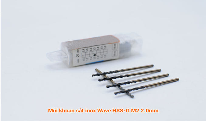 Mũi khoan sắt inox Wave HSS-G M2 2.0mm phân phối bởi Công Cụ Tốt